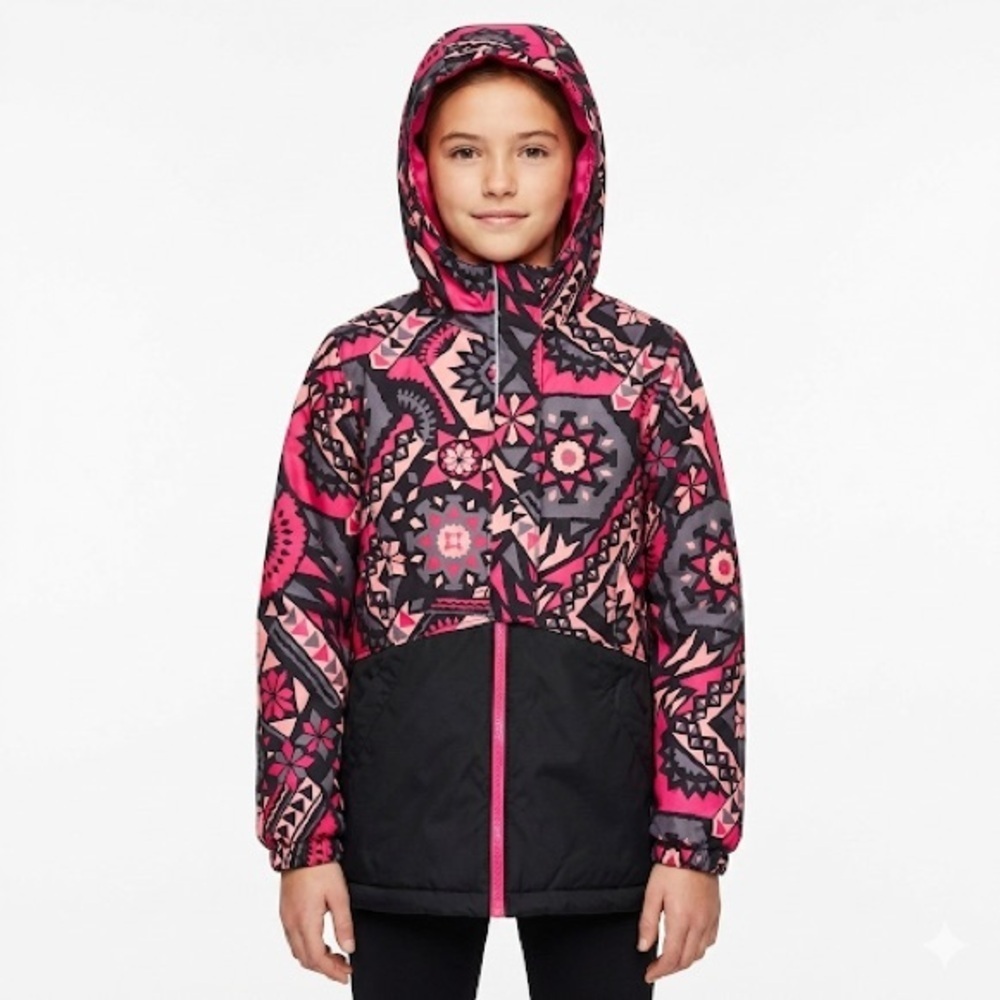 Columbia youth M winter jacket thermal coil outgrown hooded